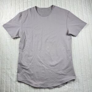 BYLT Drop Cut LUX T-Shirt Men's L Purple Crew Neck Short Sleeve Performance